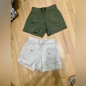 Banana Republic Linen Blend Stretch Shorts